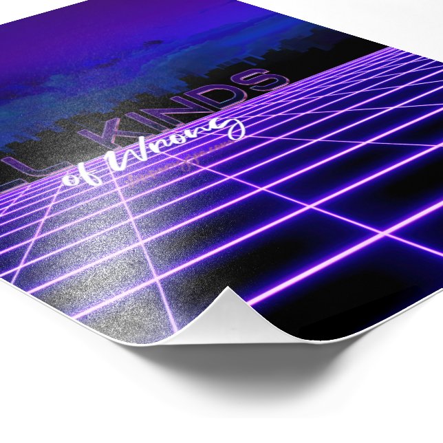 SlipperyJoe's allerlei falsche, fette 3D-Text Retr Fotodruck (Ecke)