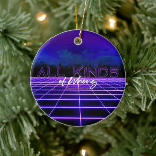 SlipperyJoe's allerlei falsche, fette 3D-Text Retr Keramik Ornament