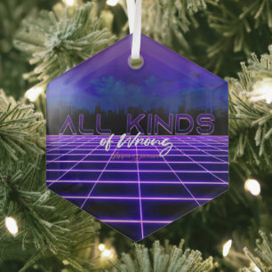 SlipperyJoe's allerlei falsche, fette 3D-Text Retr Ornament Aus Glas