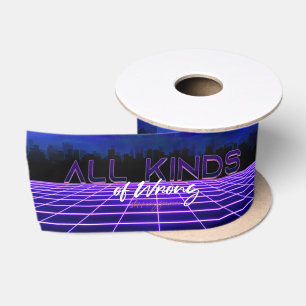 SlipperyJoe's allerlei falsche, fette 3D-Text Retr Satinband