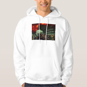 SlipperyJoe's apokalyptische Halloween-Szene große Hoodie