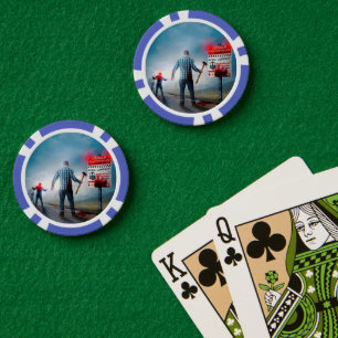 SlipperyJoe's apokalyptische Infektionsgefahr Hall Pokerchips