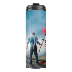 SlipperyJoe's apokalyptische Infektionsgefahr Hall Thermosbecher