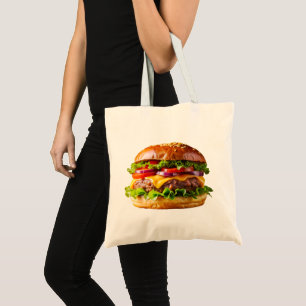 SlipperyJoe's appetitlicher Cheeseburger knusprig Tragetasche