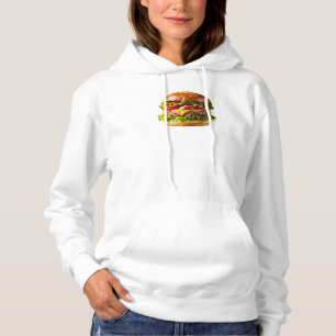 SlipperyJoe's appetitlicher Cheeseburger knusprige Hoodie