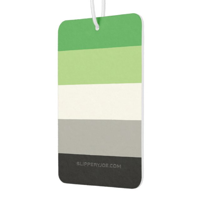 SlipperyJoe's Aromtic Pride Flag Gay Geschenke LGB Autolufterfrischer (Links)
