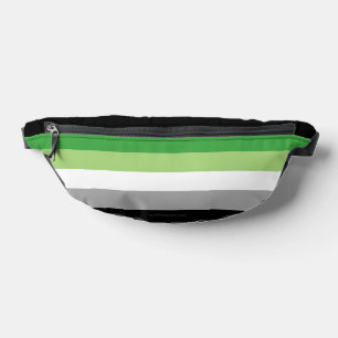 SlipperyJoe's Aromtic Pride Flag Gay Geschenke LGB Bauchtasche