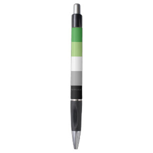 SlipperyJoe's Aromtic Pride Flag Gay Geschenke LGB Kugelschreiber