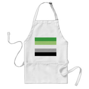 SlipperyJoe's Aromtic Pride Flag Gay Geschenke LGB Schürze
