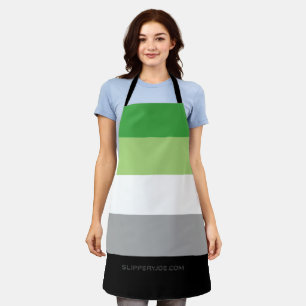 SlipperyJoe's Aromtic Pride Flag Gay Geschenke LGB Schürze