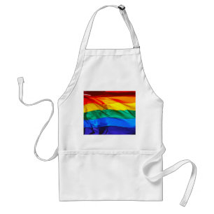 SlipperyJoe's Artistic Wave Gay Pride Flag Geschen Schürze