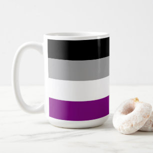 SlipperyJoe's asexuelle Stolz-Fahne betont inklusi Kaffeetasse