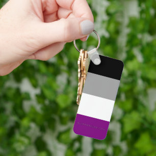 SlipperyJoe's asexuelle Stolz-Fahne betont inklusi Schlüsselanhänger