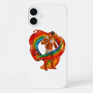SlipperyJoe's auffallende moderne Pride-themed mas iPhone 16 Plus Hülle