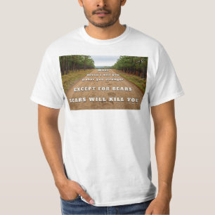 SlipperyJoe's Bären werden Sie töten Pfotenabdrück T-Shirt