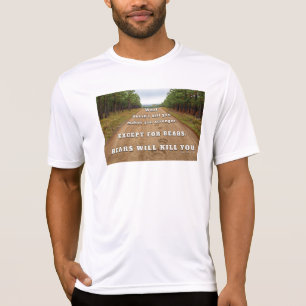 SlipperyJoes Bären werden Sie töten Pfotenabdrücke T-Shirt