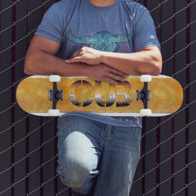 SlipperyJoe's Bärenbär Orangenbraun pro Skateboard (Außenbereich 3)