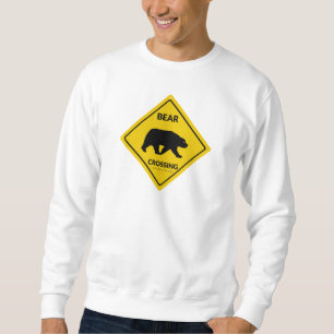SlipperyJoe's Bärenkreuzschild trägt Silhouette w Sweatshirt