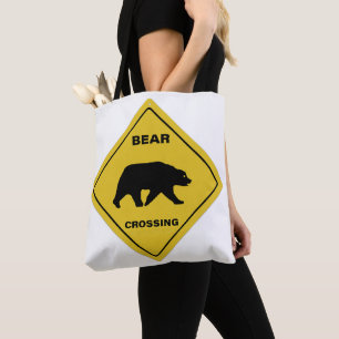 SlipperyJoe's Bärenkreuzschild trägt Silhouette w Tasche