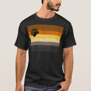 SlipperyJoe's Bärenpride-Fahne Holzbodenstruktur T-Shirt