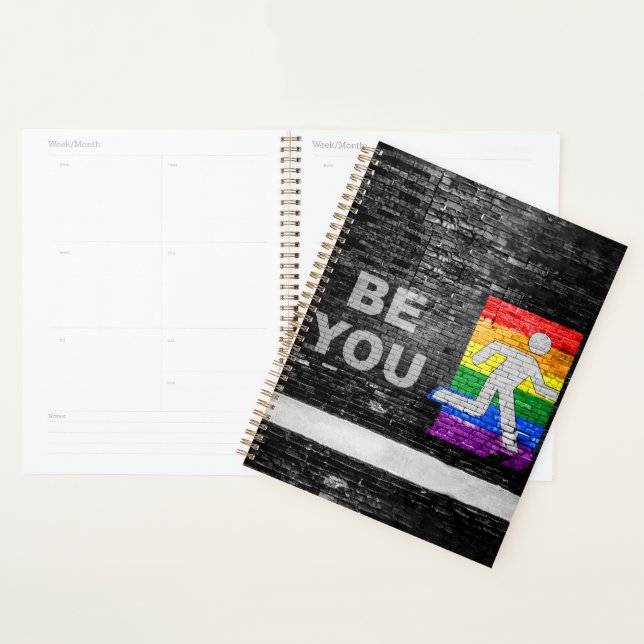 SlipperyJoe's Be You black brick wall walk figu (Devant avec enveloppe)