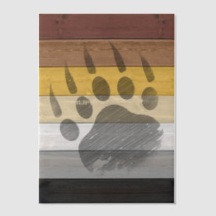 SlipperyJoe's Bear Pride Flag Holzboden Textur
