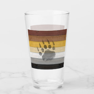 SlipperyJoe's Bear Pride Flag Holzboden Textur Glas