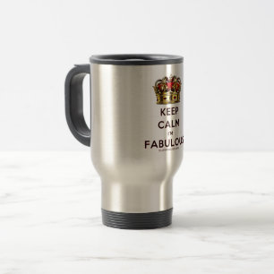 SlipperyJoe's bewahre Ruhe fabelhafte goldene Kron Reisebecher