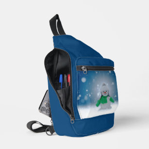 SlipperyJoe's bezaubernder Weihnachts-Schneemann-C Crossbody Bag