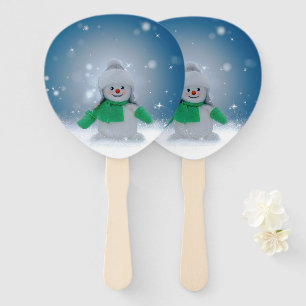 SlipperyJoe's bezaubernder Weihnachts-Schneemann-C Fächer