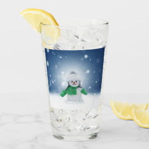 SlipperyJoe's bezaubernder Weihnachts-Schneemann-C Glas