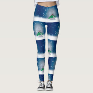 SlipperyJoe's bezaubernder Weihnachts-Schneemann-C Leggings
