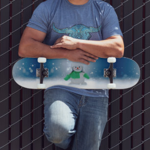 SlipperyJoe's bezaubernder Weihnachts-Schneemann-C Skateboard