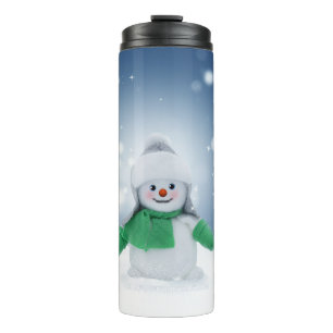 SlipperyJoe's bezaubernder Weihnachts-Schneemann-C Thermosbecher