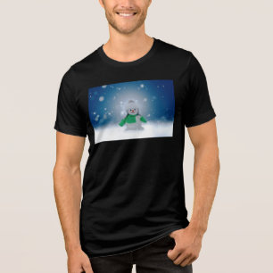 SlipperyJoe's bezaubernder Weihnachts-Schneemann-C Tri-Blend Shirt