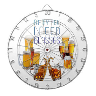 SlipperyJoe's Biergläser Pilsner Gläser Steine Dartscheibe