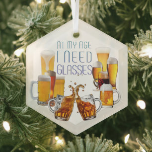 SlipperyJoe's Biergläser Pilsner Gläser Steine Ornament Aus Glas