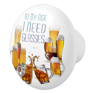 SlipperyJoe's Biergläser Pilsnergläser Krüge  Keramikknauf