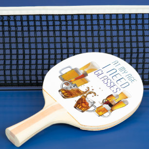 SlipperyJoe's Biergläser Pilsnergläser Krüge  Tischtennis Schläger