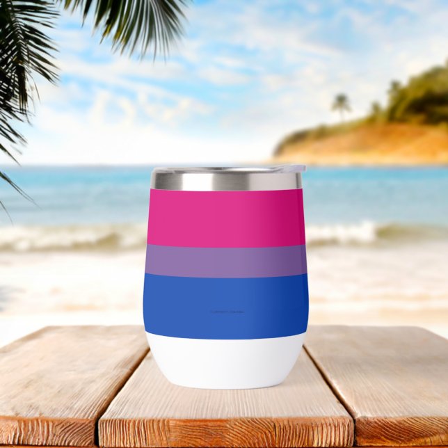 SlipperyJoe's Bisexual Pride Flag Lavendel-pink bl (Strand)