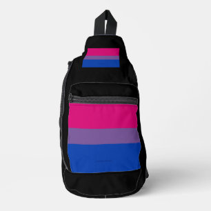 SlipperyJoe's Bisexual Pride Flag Lavendel-pink bl Crossbody Bag