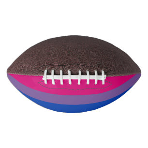 SlipperyJoe's Bisexual Pride Flag Lavendel-pink bl Football