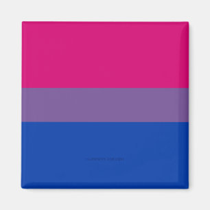 SlipperyJoe's Bisexual Pride Flag Lavendel-pink bl Magnet