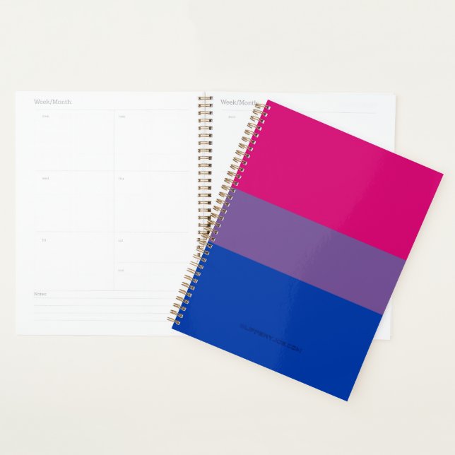 SlipperyJoe's Bisexual Pride Flag Lavendel-pink bl Planer (Anzeige)