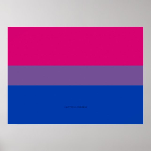 SlipperyJoe's Bisexual Pride Flag Lavendel-pink bl Poster (Vorne)