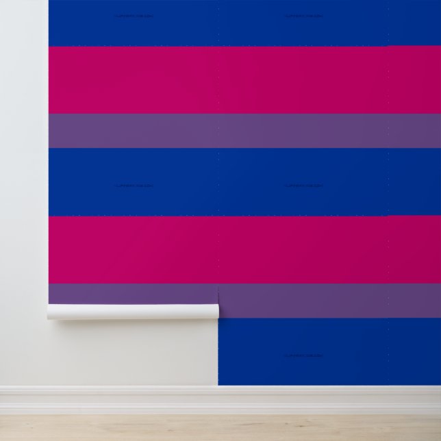 SlipperyJoe's Bisexual Pride Flag Lavendel-pink bl Tapete (Anwendung)