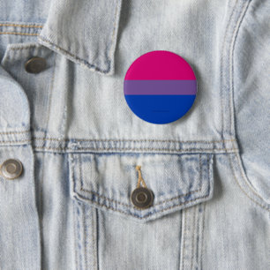 SlipperyJoe's Bisexuellen-Stolzflagge Farben magen Button