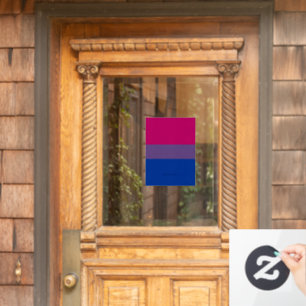SlipperyJoe's Bisexuellen-Stolzflagge Farben magen Fensteraufkleber