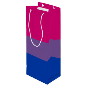 SlipperyJoe's Bisexuellen-Stolzflagge Farben magen Geschenktüte Für Weinflaschen