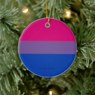 SlipperyJoe's Bisexuellen-Stolzflagge Farben magen Keramik Ornament